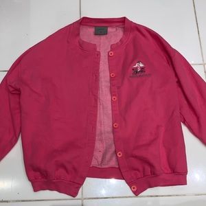 BUTTON UP CREW NECK